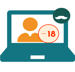 Icono persona menor de edad con tutor